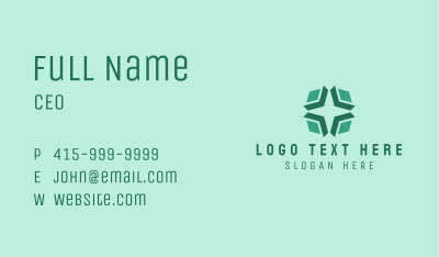 Green Generic Business Star Business Card Image Preview