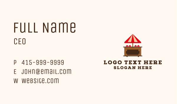 Meal Food Cart Business Card Design Image Preview