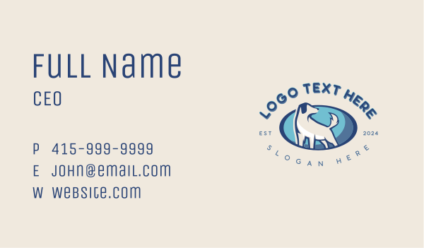 Pet Veterinarian Dog Business Card Design Image Preview