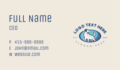 Pet Veterinarian Dog Business Card Image Preview