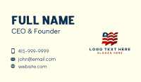 American Country Flag Business Card Design
