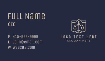 Legal Lawyer Scale Business Card Image Preview