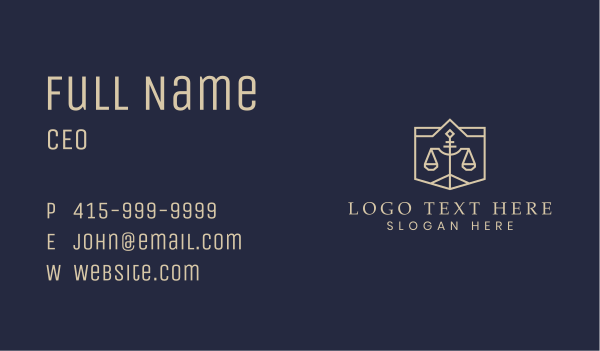Legal Lawyer Scale Business Card Design Image Preview