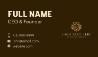 Luxury Crest Decoration Business Card Design