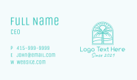 Summer Palm Tree Business Card Image Preview