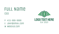 Military Crest Wings  Business Card Image Preview