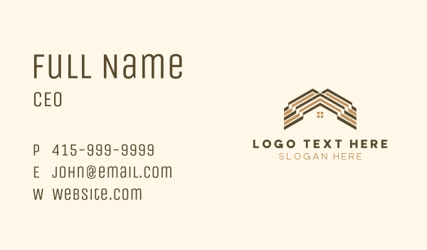 Multiple Residential Roof Business Card Design Image Preview