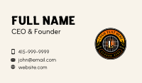 Grill Flame Restaurant Business Card Preview