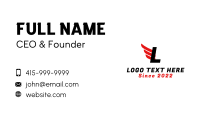  Logistic Wings Letter Business Card Image Preview