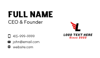  Logistic Wings Letter Business Card Image Preview