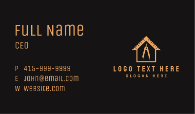Orange House Architect Business Card Image Preview
