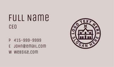 House Mansion Residence Business Card Image Preview