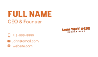 Modern Urban Clothing Wordmark Business Card Image Preview