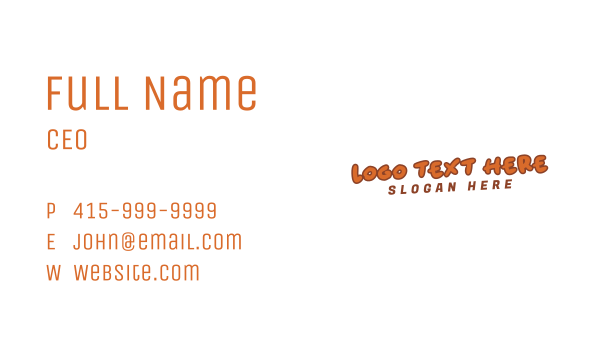 Modern Urban Clothing Wordmark Business Card Design Image Preview