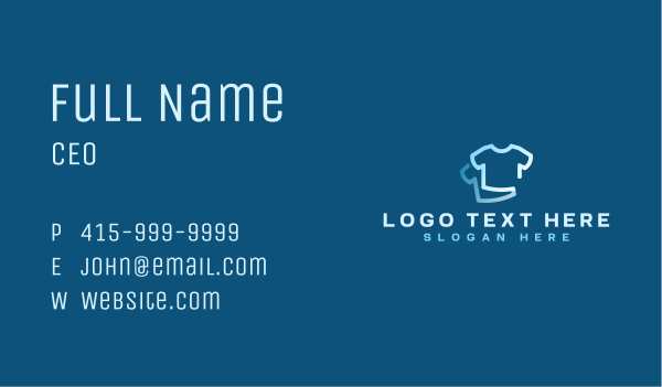 Apparel Shirt Laundry Business Card Design Image Preview
