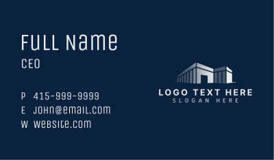 Warehouse Property Logistics Business Card Image Preview