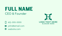 Leaf Letter H  Business Card Image Preview