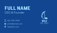 Blue Flying Wings  Business Card Image Preview