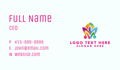 Colorful Jester Hat Business Card Image Preview