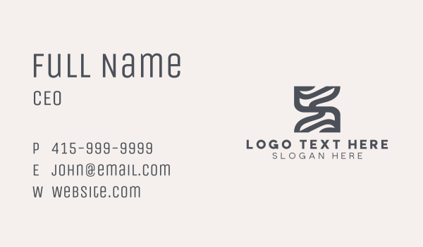 Architectural Firm Letter S Business Card Design Image Preview