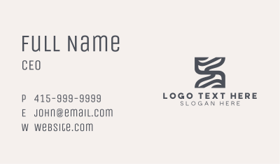 Architectural Firm Letter S Business Card Image Preview