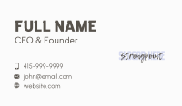 Graffiti Overlap Wordmark Business Card Image Preview
