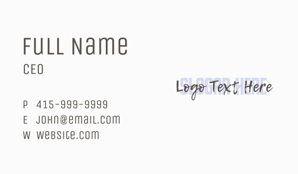 Graffiti Overlap Wordmark Business Card Design Image Preview