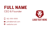 Red Lion  Business Card Design