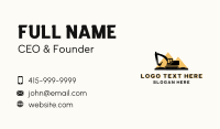 Excavator Construction Industrial Equipment Business Card Image Preview