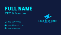 Plane Lightning Delivery Business Card Preview