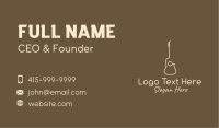 Minimalist Acoustic Guitar Business Card Image Preview