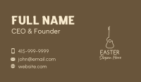 Minimalist Acoustic Guitar Business Card Image Preview