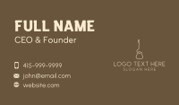 Minimalist Acoustic Guitar Business Card Image Preview