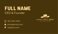 Cowboy Fashion Hat Business Card Image Preview