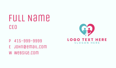 Heart Child Parenting Business Card Image Preview