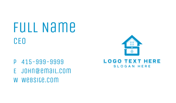 Plumbing Handyman Maintenance Business Card Design