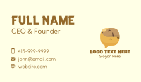 Brown Pet Dog Chat Business Card Design