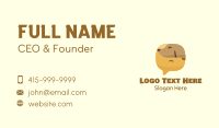 Brown Pet Dog Chat Business Card Image Preview