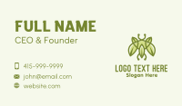 Green Bug Leaf Business Card Image Preview