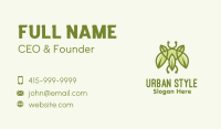 Green Bug Leaf Business Card Image Preview