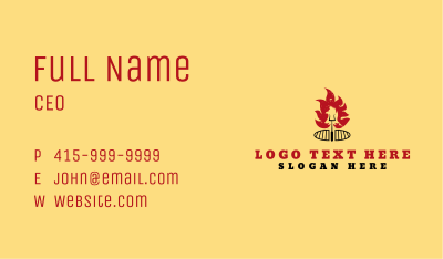Chicken Barbeque Grill Business Card Image Preview