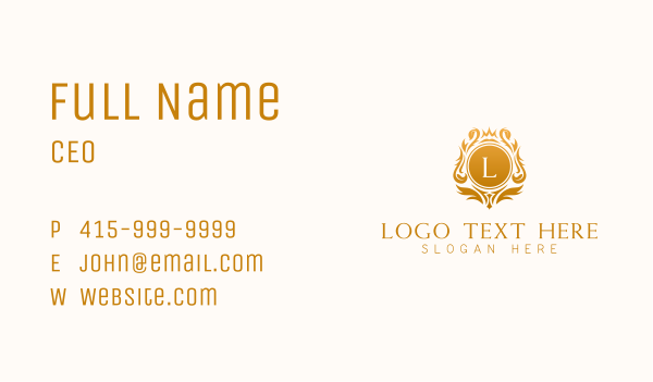 Premium Luxury Lettermark Business Card Design Image Preview