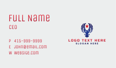 Patriot Eagle Wing Business Card Image Preview