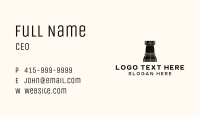 Black Rook Chess Business Card Image Preview