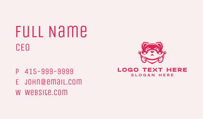 Hungry Pet Dog Business Card Image Preview