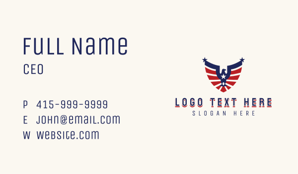Political Eagle Symbol Business Card Design Image Preview