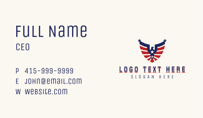 Political Eagle Symbol Business Card Image Preview