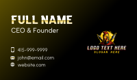 Spartan Warrior Spear Business Card Design