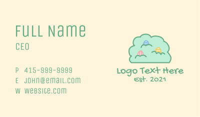 Easter Egg Bush  Business Card Image Preview