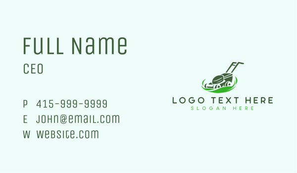 Lawn Gardener Landscaping Business Card Design Image Preview